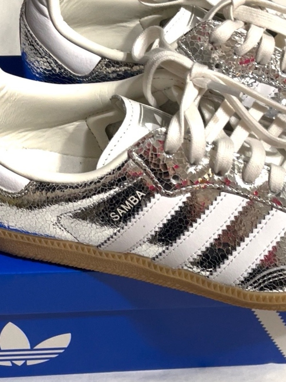 🦋ADIDAS SAMBA Silver Shoes🦋 - Picture 8 of 9
